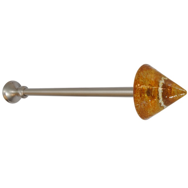 MAT NICKEL WALL ABRAZ WITH GLASS END