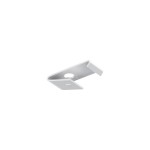 TOP FIXING BRACKET FOR SINGLE CURTAIN RAIL / WHITE
