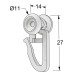 CURTAIN RAIL CLIP WITH BIG ROLLER