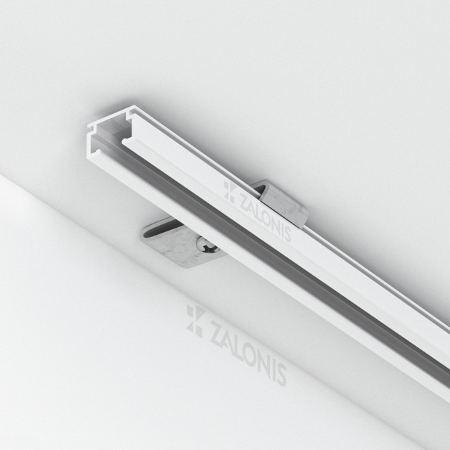 TOP FIXING BRACKET FOR SINGLE CURTAIN RAIL / GALVANIZED