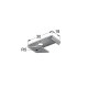TOP FIXING BRACKET FOR SINGLE CURTAIN RAIL / GALVANIZED