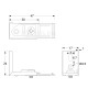 WALL BRACKET FOR ONE SINGLE CURTAIN RAIL