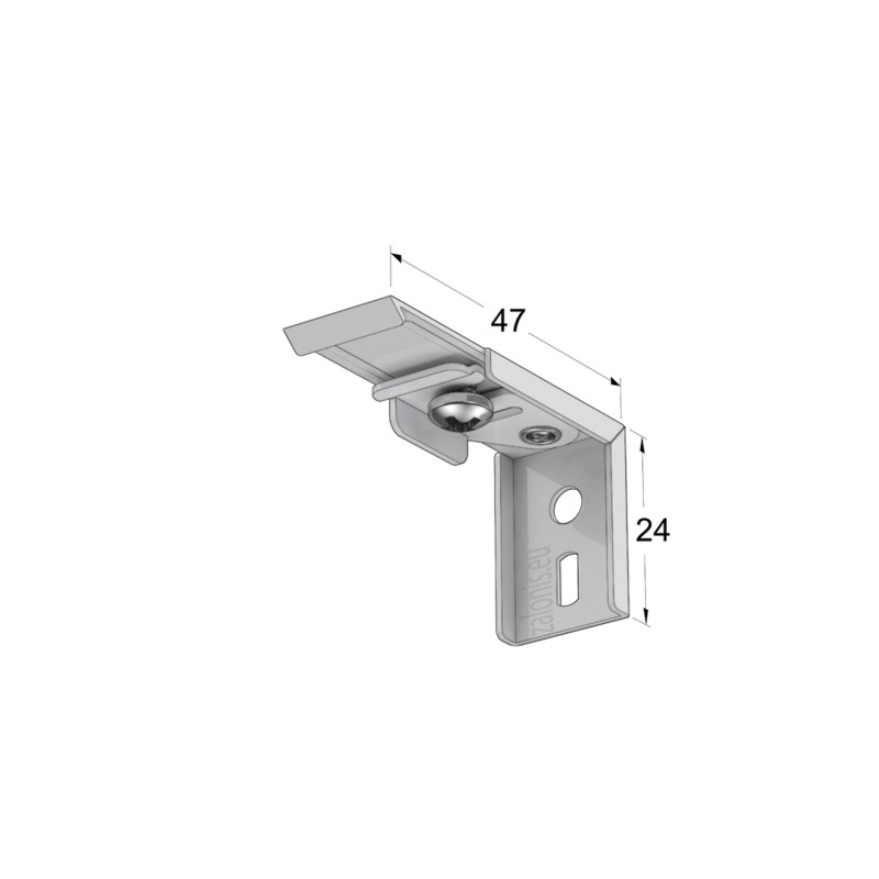 WALL BRACKET FOR ONE SINGLE CURTAIN RAIL