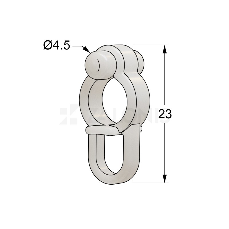CURTAIN RAIL SMALL ROLLER