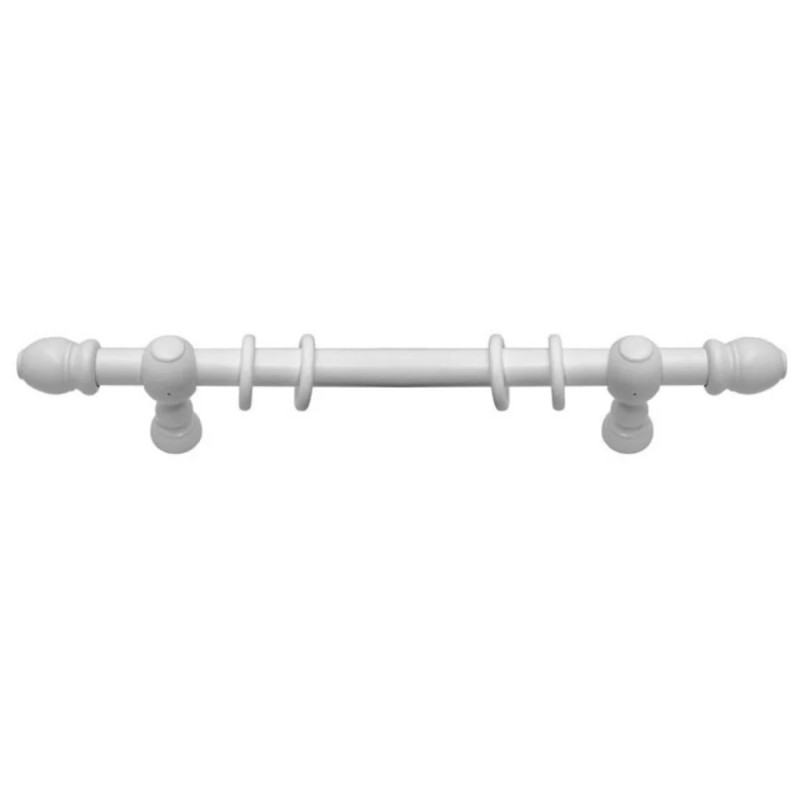 WHITE COLOR CURTAIN ROD WITH OPEN TYPE SUPPORT D.35 WITH OPEN TYPE SUPPORT