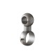 SECOND ROD CONNECTOR D.16 TO D.25 / MAT NICKEL SECOND ROD-RAIL CONNECTORS