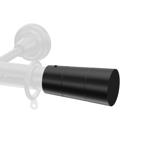 CURTAIN END m.225 D.25 / A1 / MAT BLACK