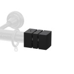CURTAIN END m.225 D.25 / A2 / MAT BLACK
