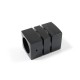 SINGLE CURTAIL ROD SET D.25 / MAT BLACK / A2 END METAL CURTAIN RODS m.225 D.25 BLACK