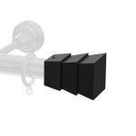 CURTAIN END m.225 D.25 / A8 / MAT BLACK