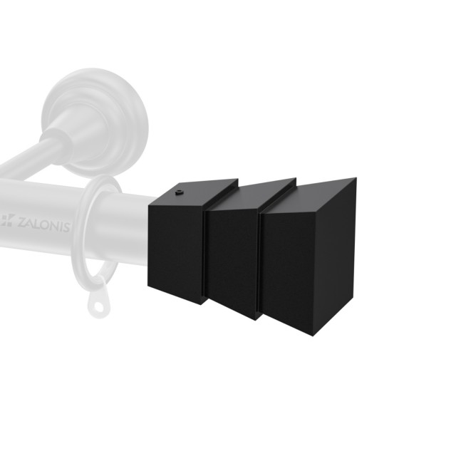 CURTAIN END m.225 D.25 / A8 / MAT BLACK