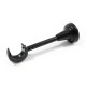 SINGLE CURTAIL ROD SET D.25 / MAT BLACK / A1 END METAL CURTAIN RODS m.225 D.25 BLACK