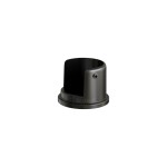 WALL ROSETTE m.225 FOR ROD D.25 / MAT BLACK