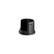 WALL ROSETTE m.225 FOR ROD D.25 / MAT BLACK