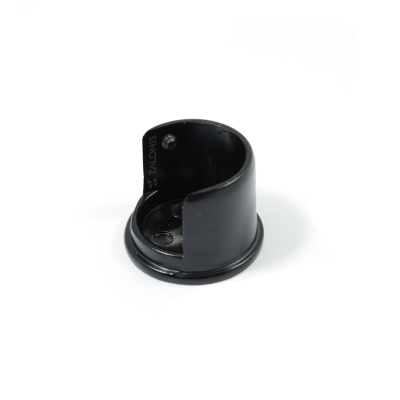 WALL ROSETTE m.225 FOR ROD D.25 / MAT BLACK