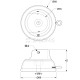 WALL ROSETTE / D.35 / MAT NICKEL
