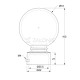 CURTAIN END A4 ORION / D.35 / MAT NICKEL