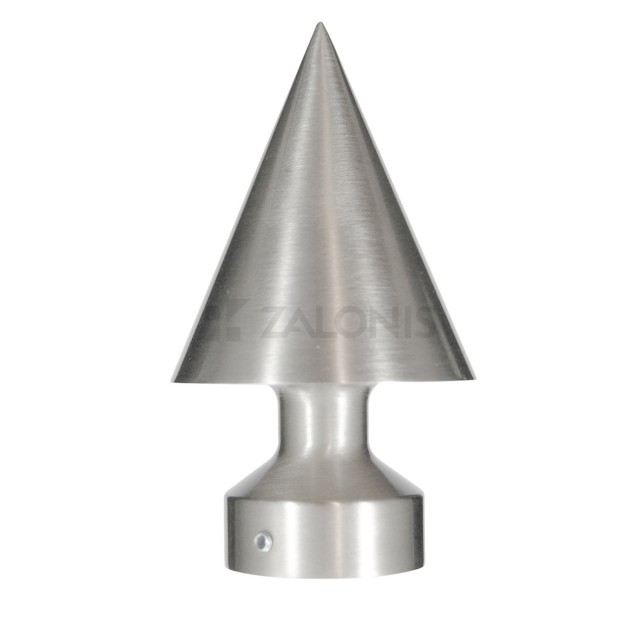 CURTAIN END A6 PIRAMIDE / D.35 / MAT NICKEL