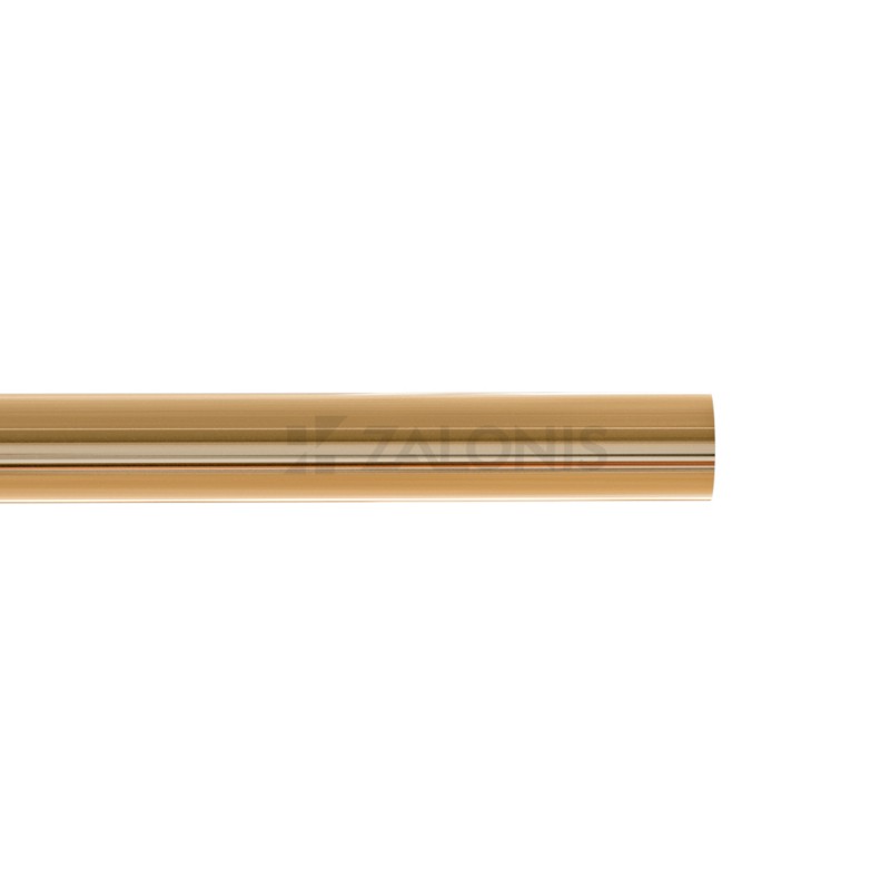SINGLE CURTAIL ROD SET D.35 / GOLD / A3 GLOBE END BRASS CURTAIN ROD D.35 SET