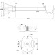 CURTAIN ROD SUPPORT / D.35 / GOLD