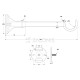 CURTAIN ROD SUPPORT / D.35 / MAT GOLD
