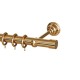SINGLE CURTAIL ROD SET D.35 / GOLD / A10 END CAP BRASS CURTAIN ROD D.35 SET
