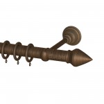 SINGLE CURTAIL ROD SET D.35 / ANTIQUE / A2 CONO END