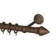 SINGLE CURTAIL ROD SET D.35 / ANTIQUE / A2 CONO END BRASS CURTAIN ROD D.35 SET