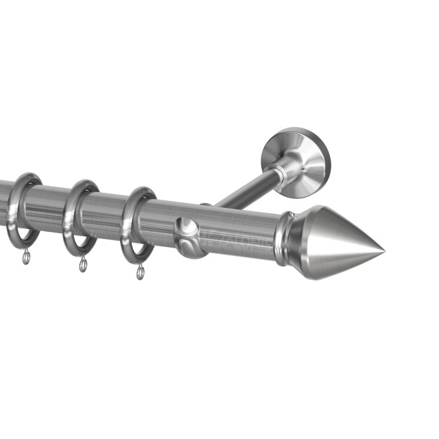 SINGLE CURTAIL ROD SET D.35 / MAT NICKEL / A2 CONO END