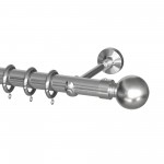 SINGLE CURTAIL ROD SET D.35 / MAT NICKEL / A4 ORION END