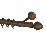 SINGLE CURTAIL ROD SET D.35 / ANTIQUE / A5 Pigna END