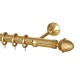 SINGLE CURTAIL ROD SET D.35 / MAT GOLD / A5 PIGNA END BRASS CURTAIN ROD D.35 SET