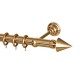 SINGLE CURTAIL ROD SET D.35 / GOLD / A6 PIRAMIDE END BRASS CURTAIN ROD D.35 SET