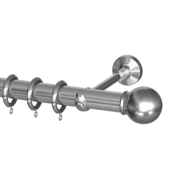 SINGLE CURTAIL ROD SET D.35 / MAT NICKEL / A7 SFERA END
