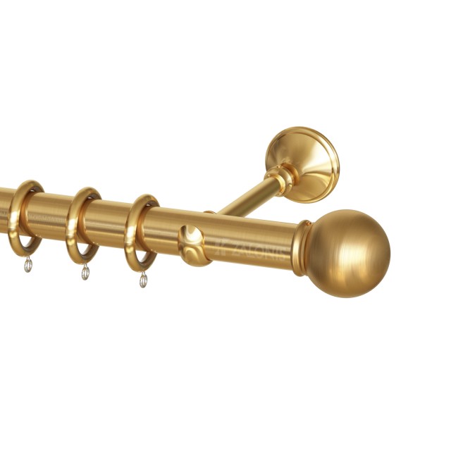 SINGLE CURTAIL ROD SET D.35 / MAT GOLD / A7 SFERA END