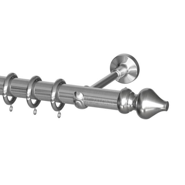 SINGLE CURTAIL ROD SET D.35 / MAT NICKEL / A8 SIVIGLIA END