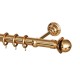 SINGLE CURTAIL ROD SET D.35 / GOLD / A9 LOTUS END BRASS CURTAIN ROD D.35 SET