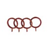 SINGLE CURTAIL ROD SET D.18 / GOLD-RED / PEACOCK END SINGLE CURTAIL ROD SET D.18 / GOLD-RED / PEACOCK END