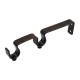 DOUBLE CURTAIL ROD SUPPORT / BLACK-COPPER / FOR D.18