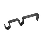 DOUBLE CURTAIL ROD SUPPORT / BLACK-SILVER / FOR D.18