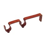 DOUBLE CURTAIL ROD SUPPORT / GOLD-RED / FOR D.18