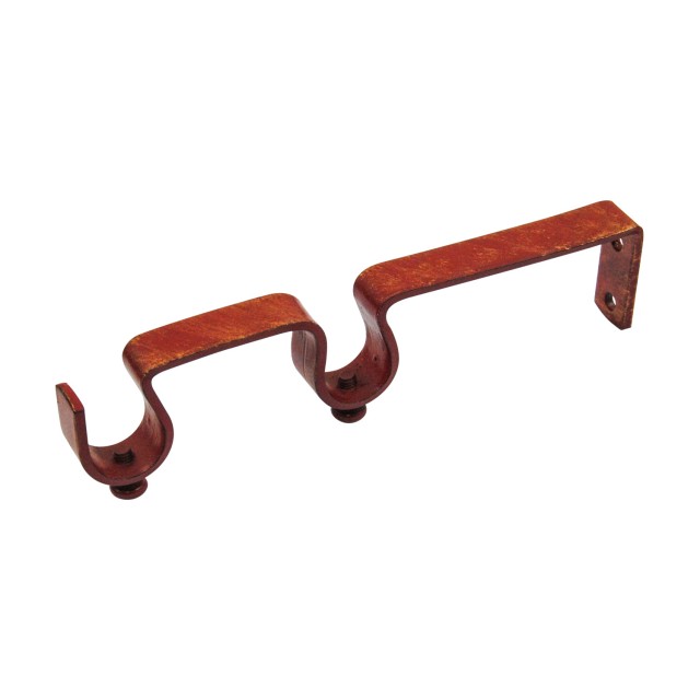 DOUBLE CURTAIL ROD SUPPORT / GOLD-RED / FOR D.18