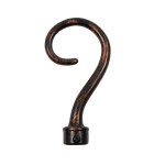 BISHOP CURTAIL ROD END / BLACK-COPPER / FOR D.18