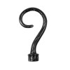 SINGLE CURTAIL ROD SET D.18 / BLACK-SILVER / BISHOP END SINGLE CURTAIL ROD SET D.18 / BLACK-SILVER / BISHOP END