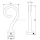 SINGLE CURTAIL ROD SET D.18 / BLACK-SILVER / SPRT END SINGLE METAL CURTAIN ROD SET D.18
