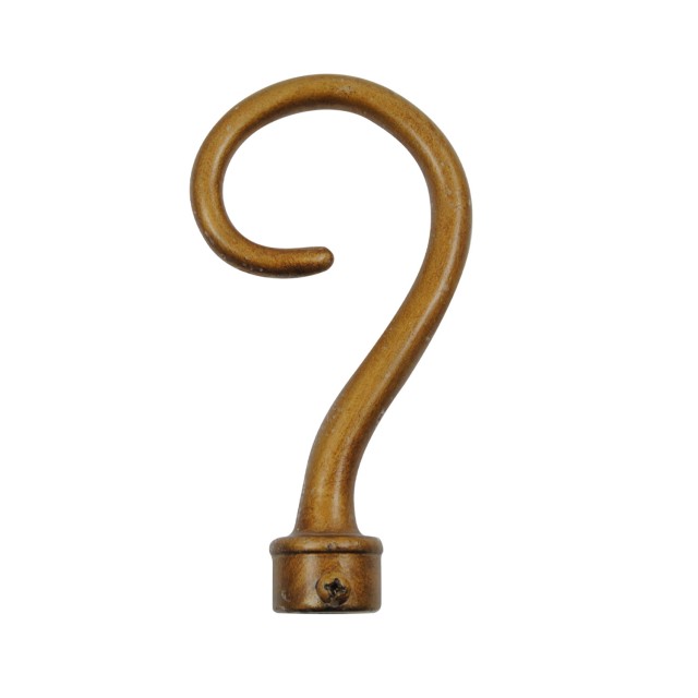 BISHOP CURTAIL ROD END / GOLD-ANTIQUE / FOR D.18
