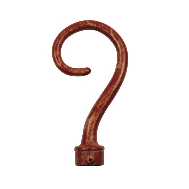BISHOP CURTAIL ROD END / GOLD-RED / FOR D.18