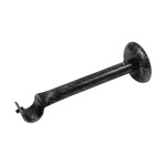 SINGLE CURTAIL ROD SUPPORT / BLACK-SILVER / FOR D.18