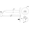 SINGLE CURTAIL ROD SET D.18 / BLACK-SILVER / BISHOP END SINGLE CURTAIL ROD SET D.18 / BLACK-SILVER / BISHOP END