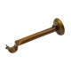 SINGLE CURTAIL ROD SET D.18 / GOLD-ANTIQUE / PEACOCK END
